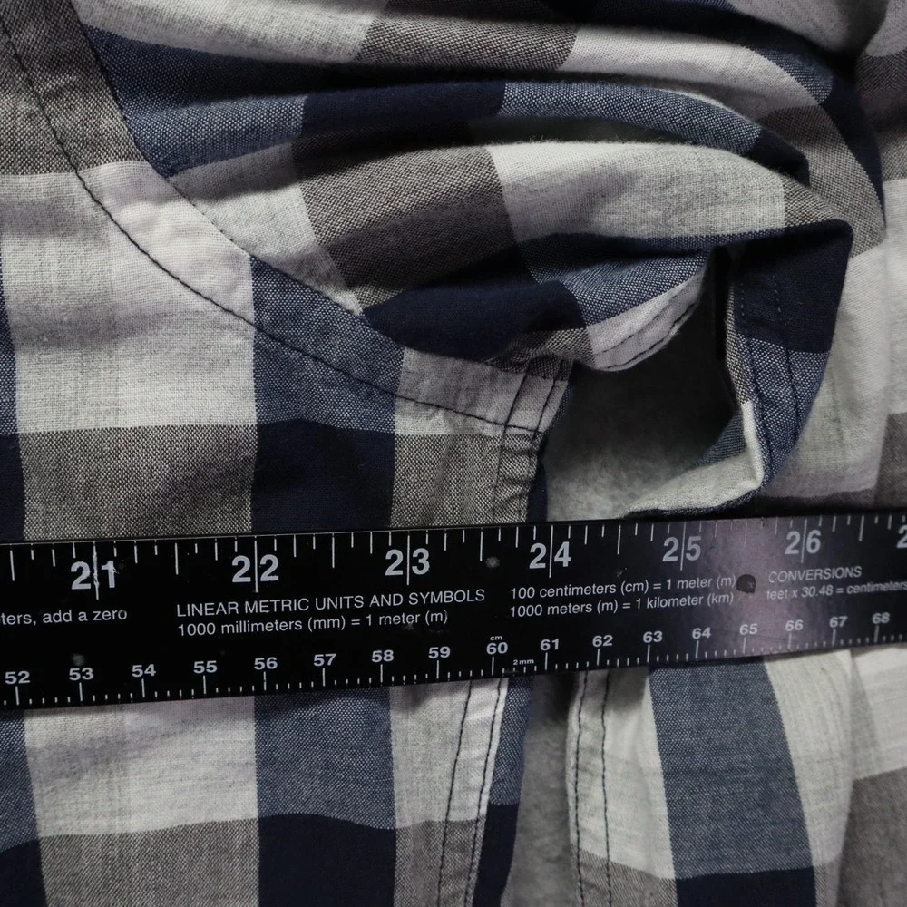 Banana Republic Shirt Mens Large Soft Wash Standard Fit Button Blue Long‎ Sleeve